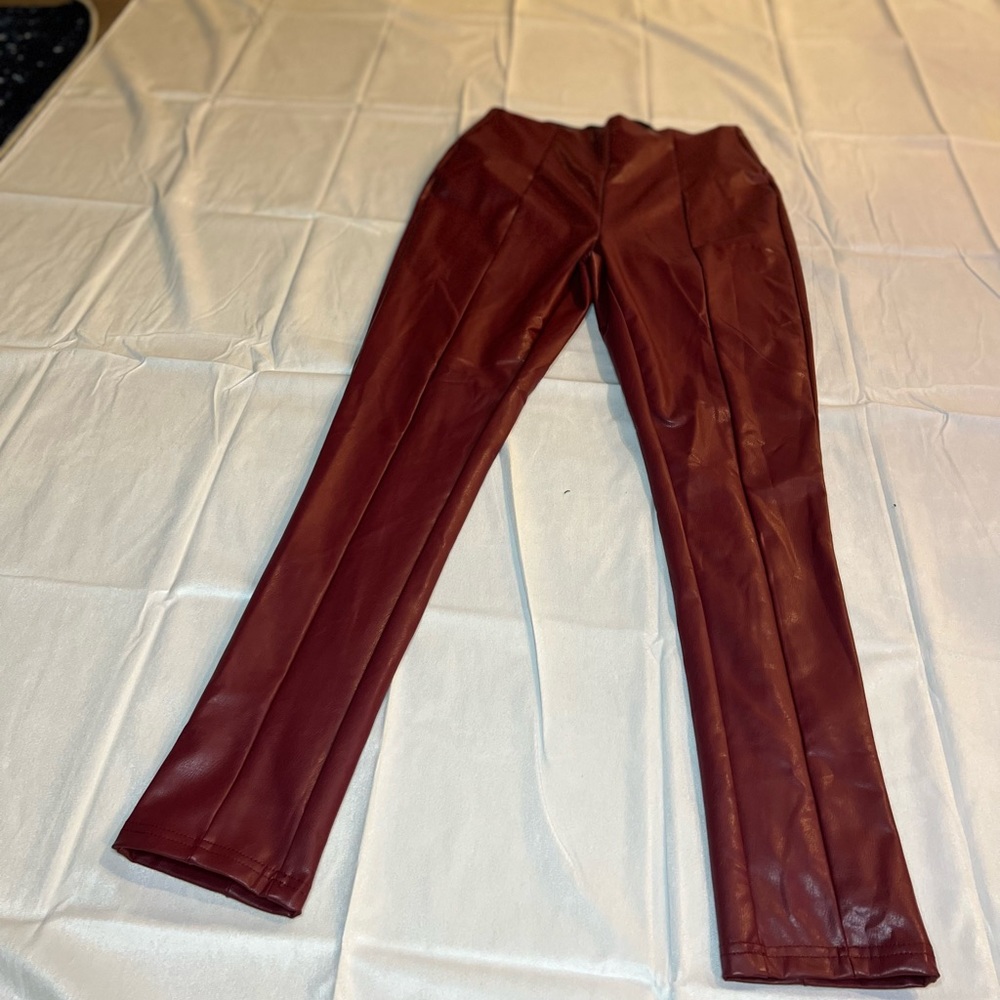 Leather skinny pant